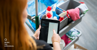 Schoonmaakster gebruikt data om schoon te maken